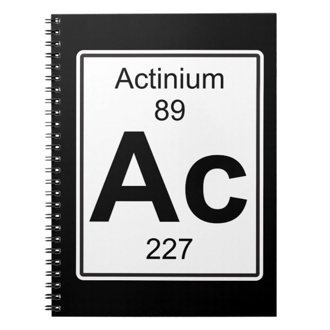 Caderno Espiral C.A. - Actínio (Frente)