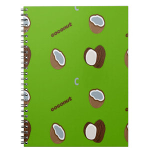 Caderno Espiral C para o verde de coco