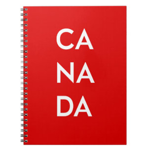 Caderno Espiral Ca Na Da Canada Dark Monotone
