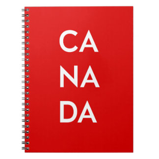 Caderno Espiral Ca Na Da Canada Dark Monotone