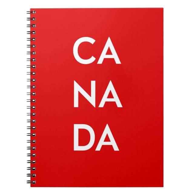 Caderno Espiral Ca Na Da Canada Dark Monotone (Frente)