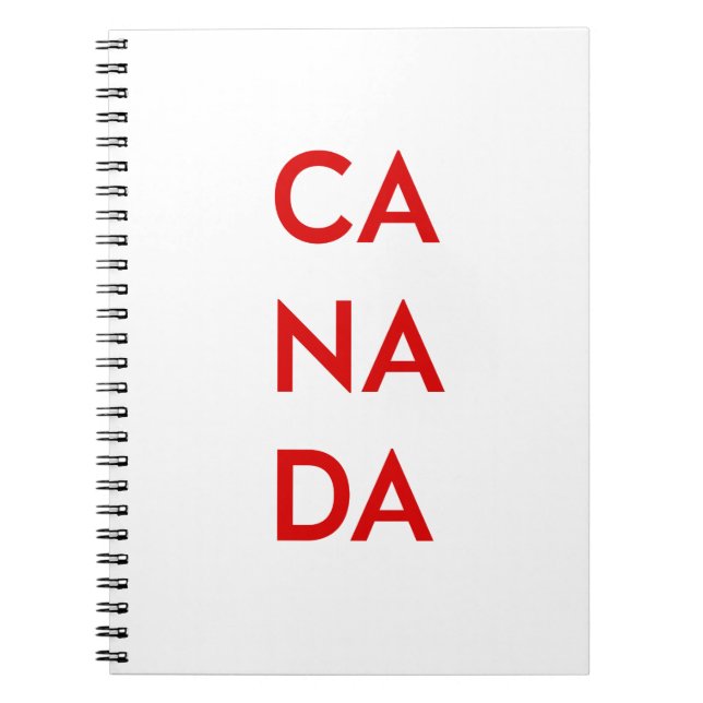 Caderno Espiral Ca Na Da Canada Light-Monotone (Frente)