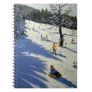 Caderno Espiral Cabana Morzine da montanha