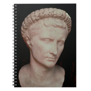 Caderno Espiral Cabeça de Caesar Augustus