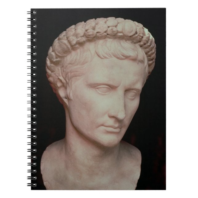 Caderno Espiral Cabeça de Caesar Augustus (Frente)