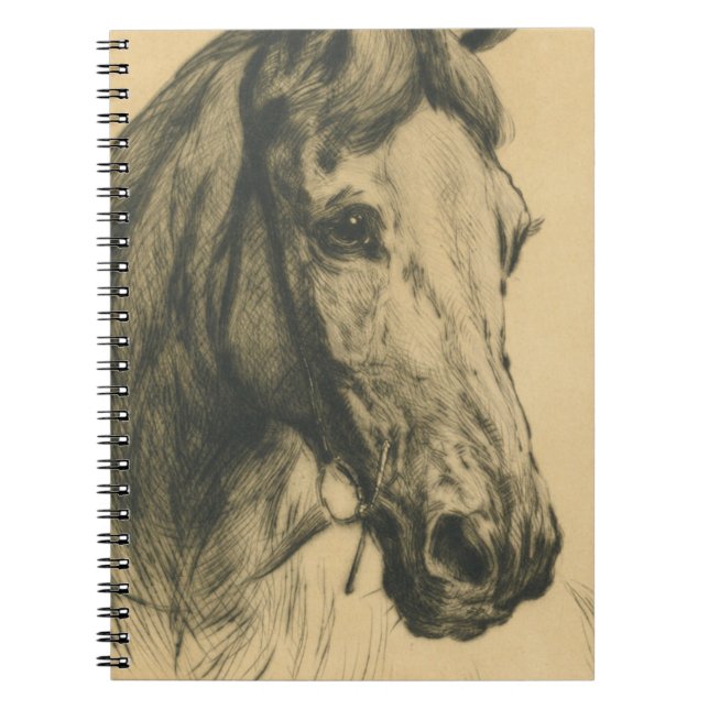 Caderno Espiral Cabeça de Cavalo por Heywood Hardy (Frente)