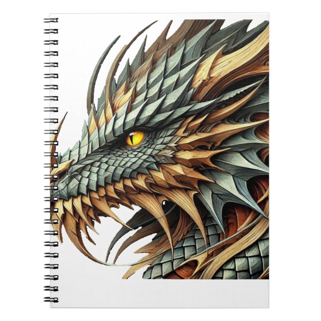 Caderno Espiral Cabeça de Dragão (Frente)