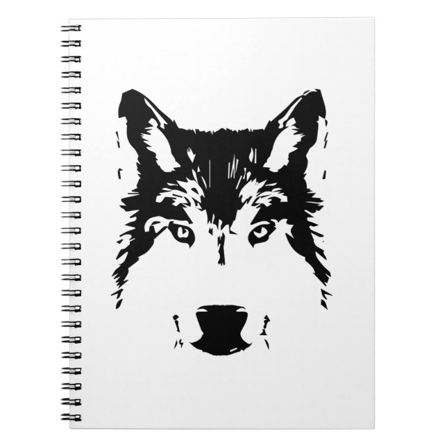 Caderno Espiral Cabeça de lobo (Frente)