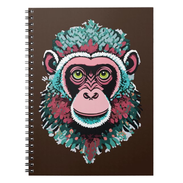 Caderno Espiral Cabeça de Macaco (Frente)