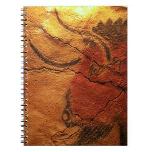 Caderno Espiral Cabeça de uma caverna de Altamira do bisonte