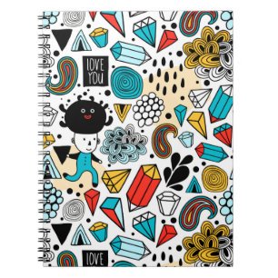 Caderno Espiral Cabeça louca