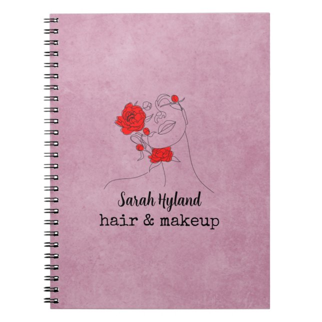 Caderno Espiral Cabelo e maquiagem (Frente)