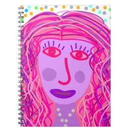 Caderno Espiral Cabelo: Um Retrato Abstrato