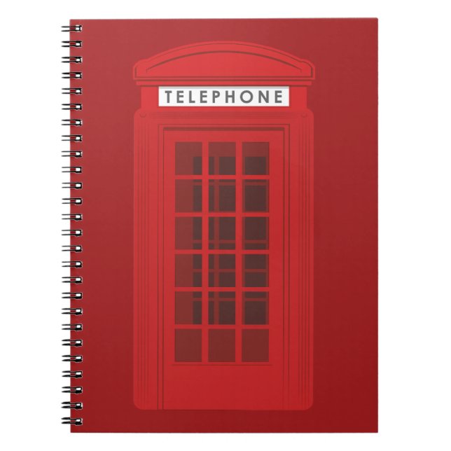 Caderno Espiral Cabine Telefônica (Frente)