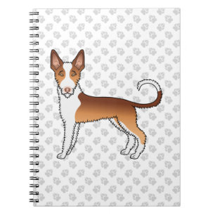 Caderno Espiral Cabos Vermelhos E Brancos Levavam Cachorros E Pata