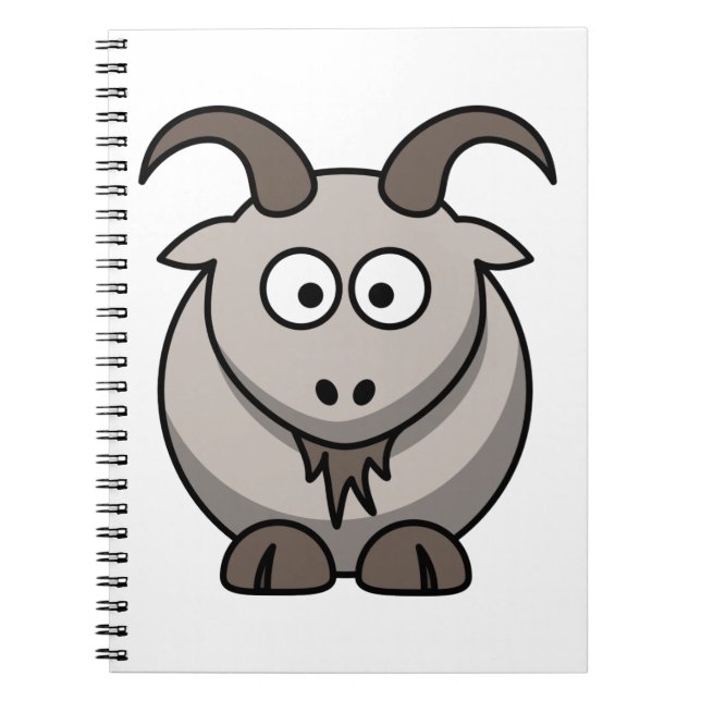 Caderno Espiral Cabra engraçada da fazenda     (Frente)