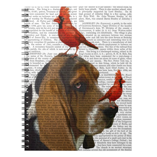 Caderno Espiral Caça-Basset e Aves (Frente)