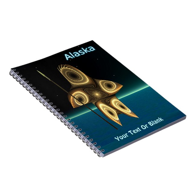 Caderno Espiral Caçador Inuit Fractal (Lado Direito)