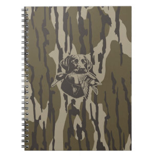 Caderno Espiral Caçadores De Patos Com Camuflagem De Florestas De