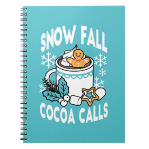 Caderno Espiral Cacau quente e berço de inverno - Chamadas de Caca