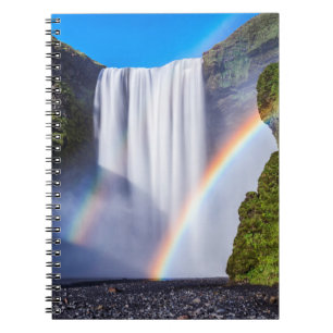Caderno Espiral Cachoeira e arco-íris