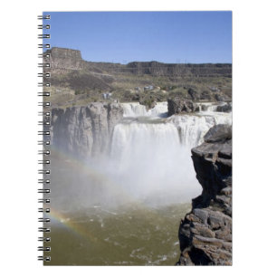 Caderno Espiral Cachoeira Shoshone no rio Snake em Twin Falls,