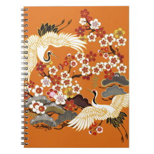 Caderno Espiral CACHORAS E COR SAKURA. Sem costura floral colorida