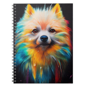 Caderno Espiral Cachorro alemão Spitz Pet Cute Adorável Animal