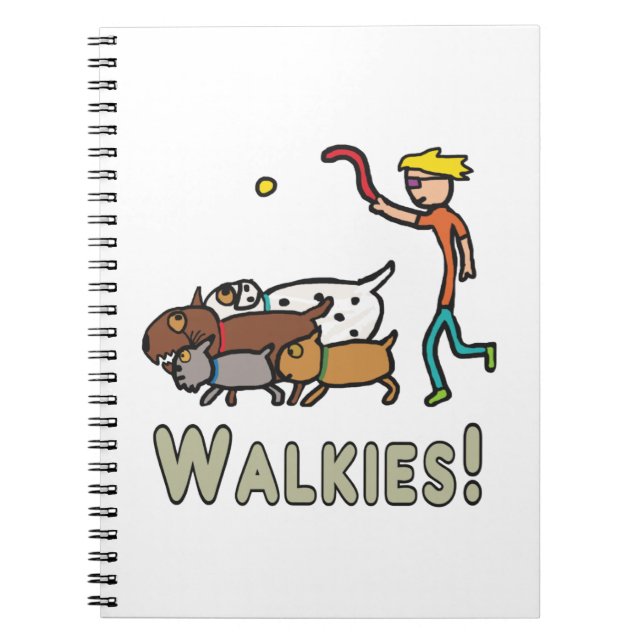 Caderno Espiral Cachorro Andando (Frente)