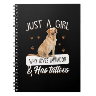 Caderno Espiral Cachorro | Apenas Uma Menina Que Ama Tatuagens Lab