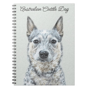 Caderno Espiral Cachorro Australiano - Arte Cachorro Original Boni