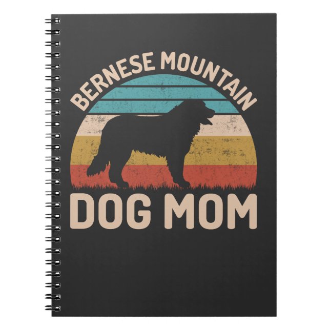Caderno Espiral Cachorro Bernese Mãe, Cachorro Bernês Mãe (Frente)