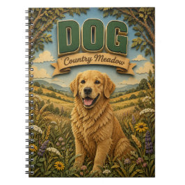 Caderno Espiral Cachorro Campo Prado POPCUT