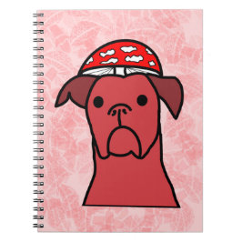 Caderno Espiral Cachorro Cogumelo