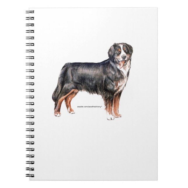 Caderno Espiral Cachorro da Montanha Bernese (Frente)
