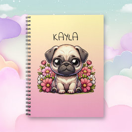Caderno Espiral Cachorro de Cachorro Cute Personalizado