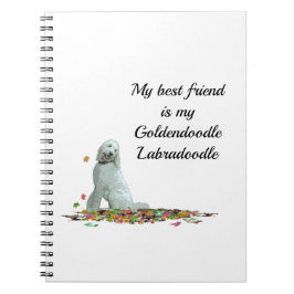 Caderno Espiral Cachorro De Labradoodle Deixa Notebook Espiral