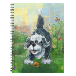 Caderno Espiral Cachorro de Ovelha Branca
