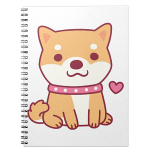 Caderno Espiral Cachorro de Shiba Inu