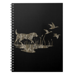 Caderno Espiral Cachorro e Patos de Camo Bottomland