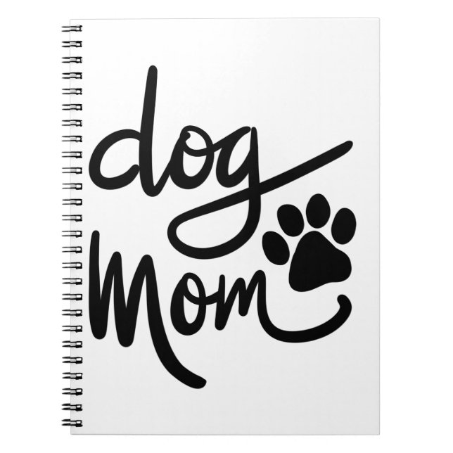 Caderno Espiral Cachorro Engraçado Mãe (Frente)