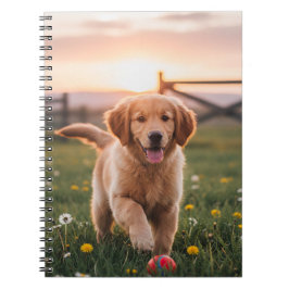 Caderno Espiral Cachorro Feliz