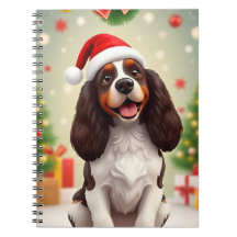 Cachorro Feliz Usando Chapéu de Papai Noel