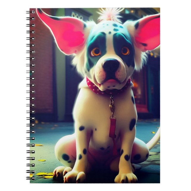 Caderno Espiral Cachorro Gelado (Frente)