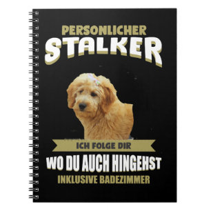 Caderno Espiral Cachorro Goldendoodle Goldendoodle Cachorro cachor