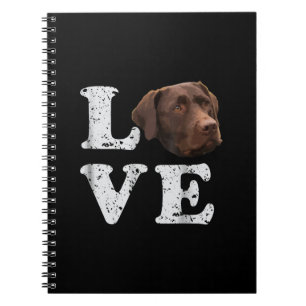 Caderno Espiral Cachorro I Love Chocolate Labrador Retriever