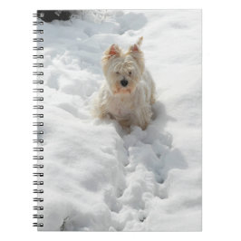 Caderno Espiral Cachorro Mágico no Diário Notebook de Neve