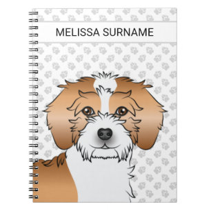 Caderno Espiral Cachorro Mini Goldendoodle de Partida Apricot