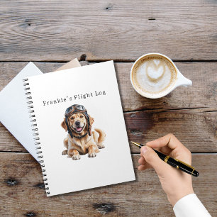 Caderno Espiral Cachorro Piloto Golden Retriever Melhor Amigo Anim