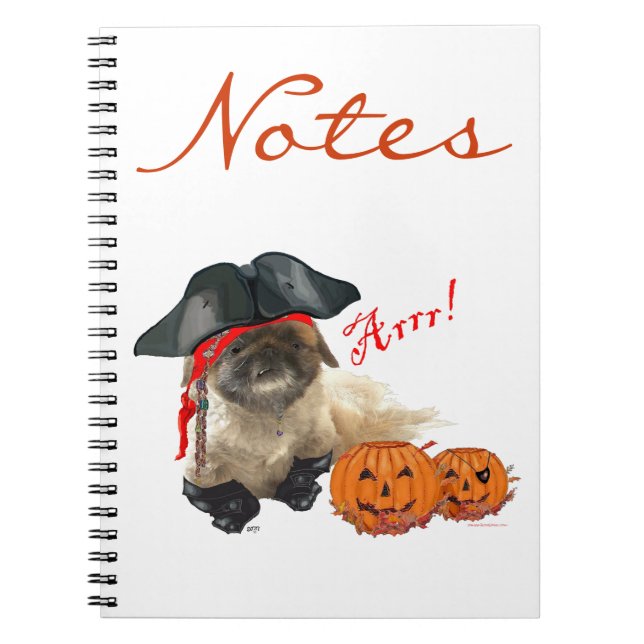 Caderno Espiral Cachorro Pirata (Frente)